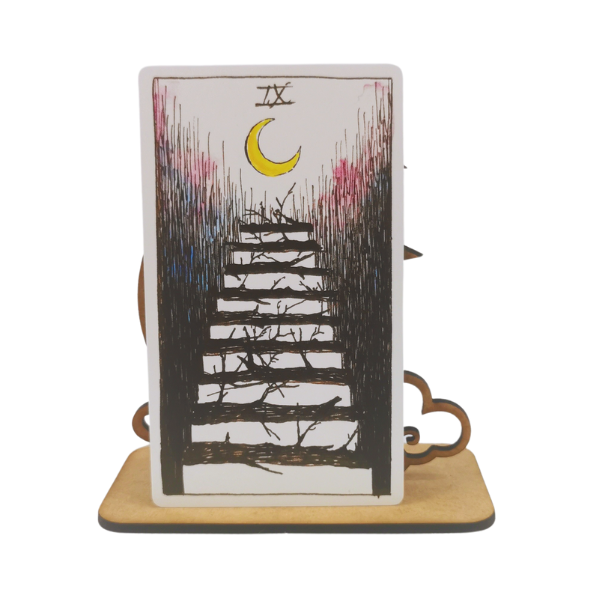 Moon In Clouds Daily Tarot Card Stand