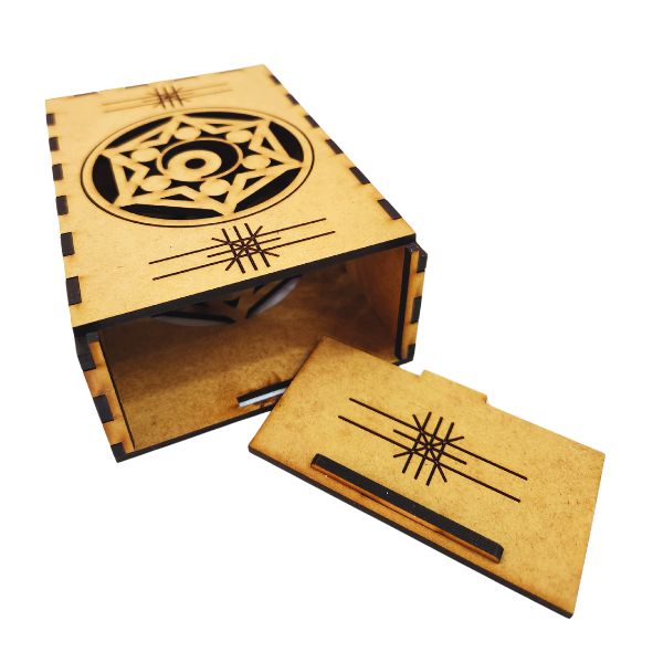 Moon Tarot Card Storage Slider Box