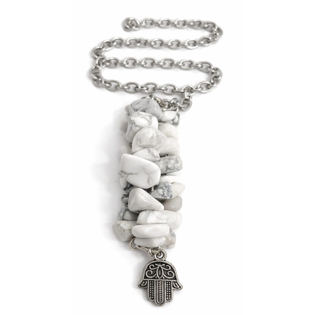 Moonveil Howlite Divination Pendulum
