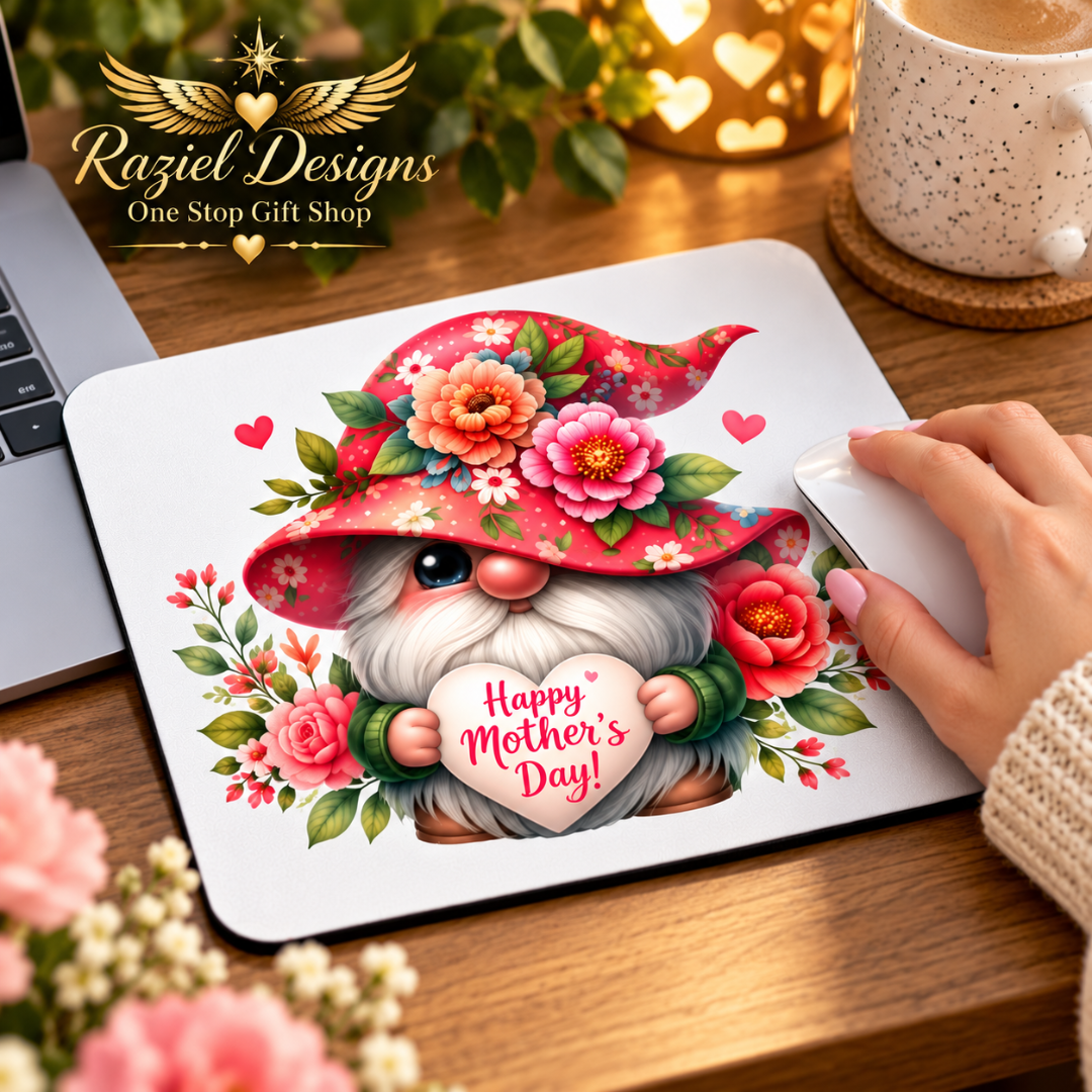 Gnome Happy Mothers Day Mouse Pad