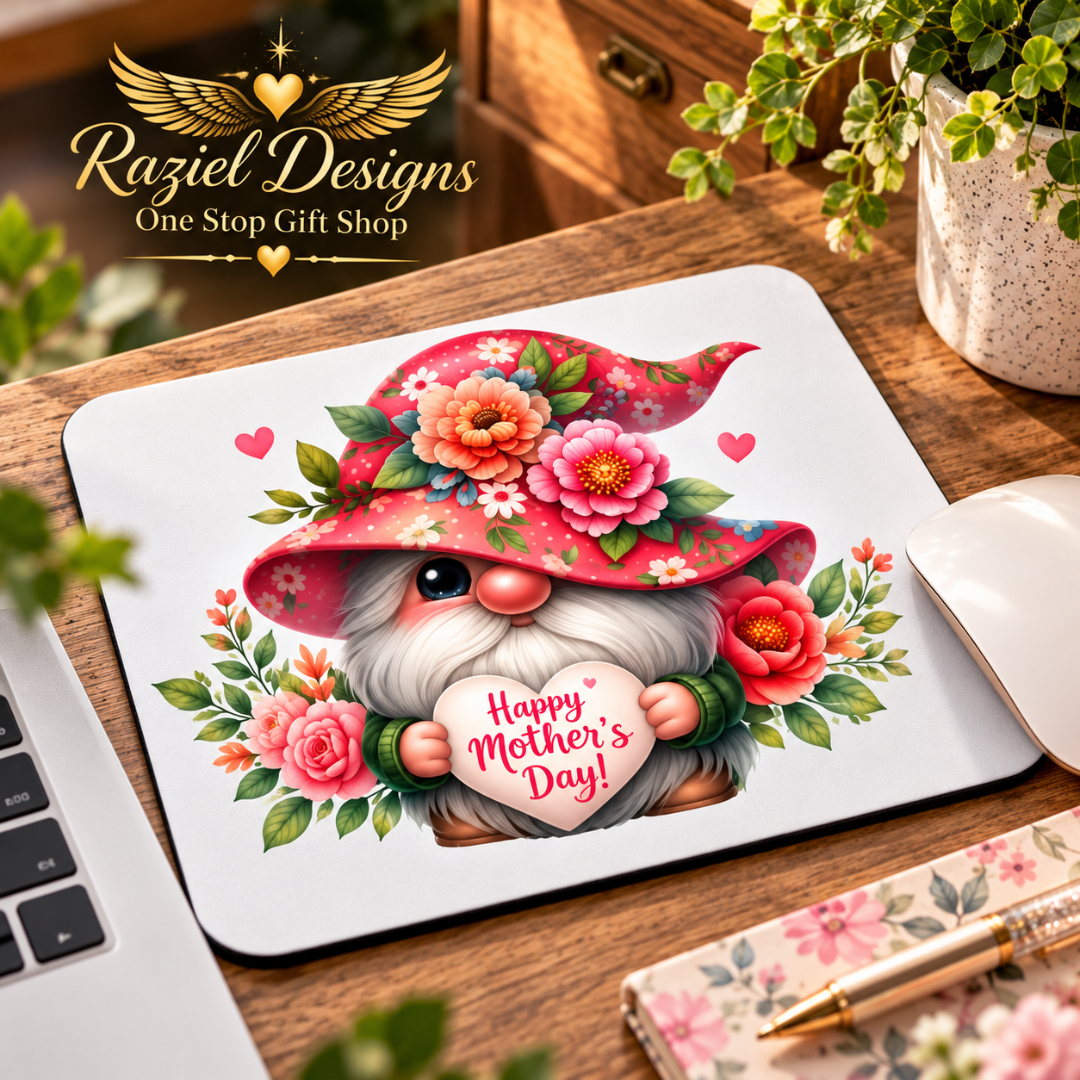Gnome Happy Mothers Day Mouse Pad