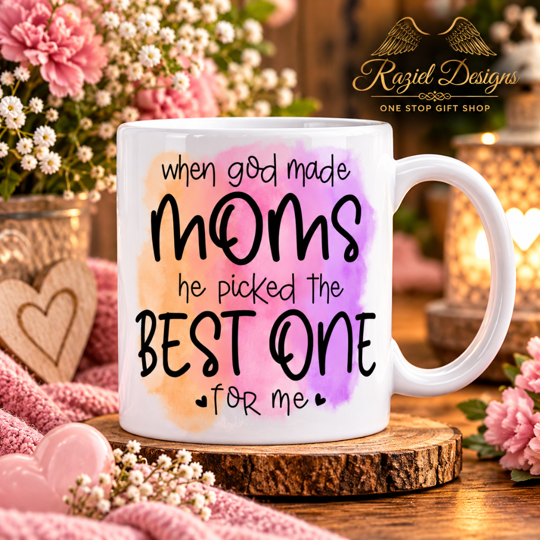 When God Made Moms he Picked the Best One For Me Coffee Cup