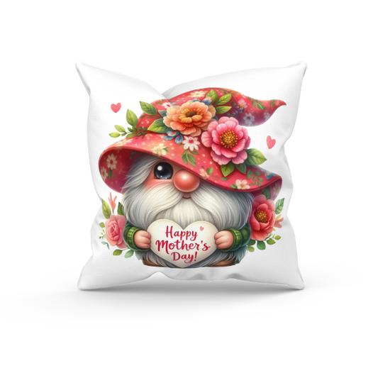 Mothers Day - Gnome Happy Mothers Day Throw Pillow