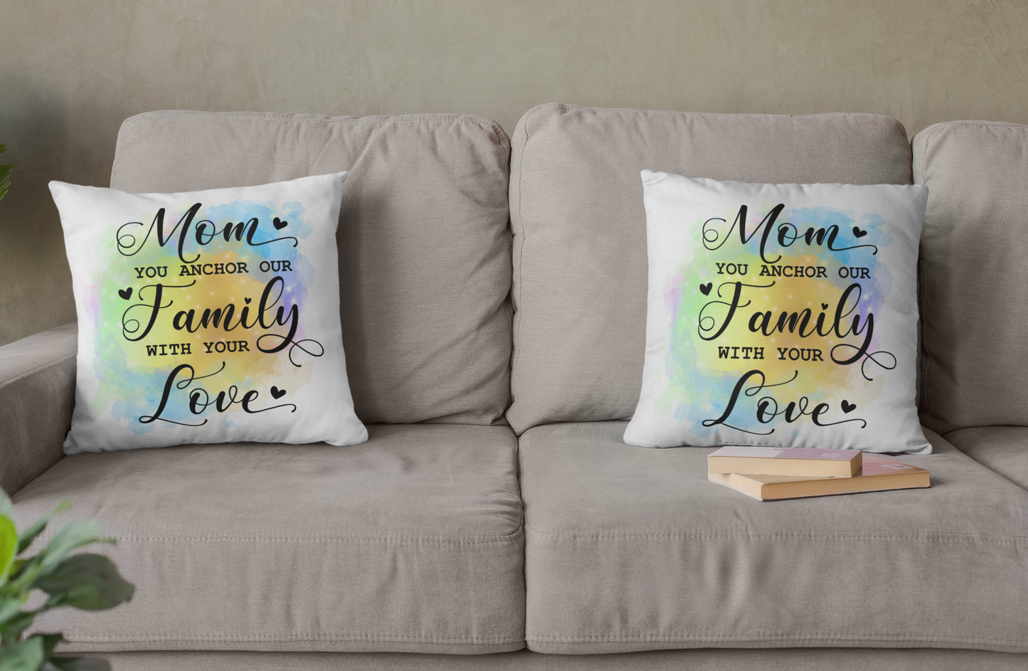 Mothers Day - Mom You Anchor Our Family With Your Love Throw Pillow