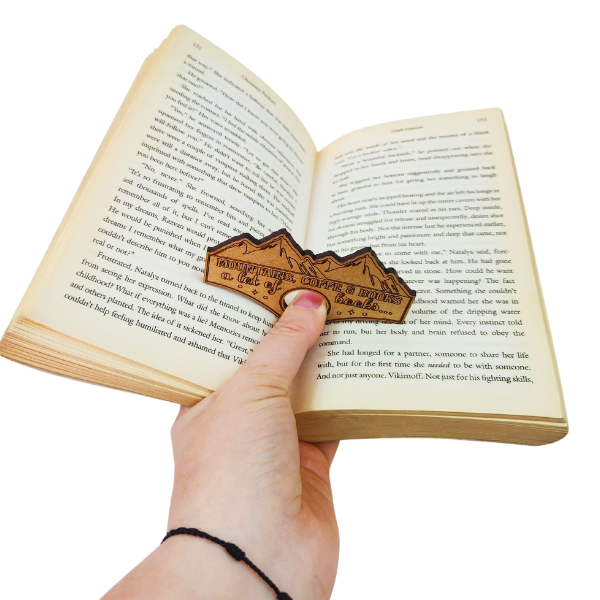 Mountains, Coffee & Books Book Page Holder