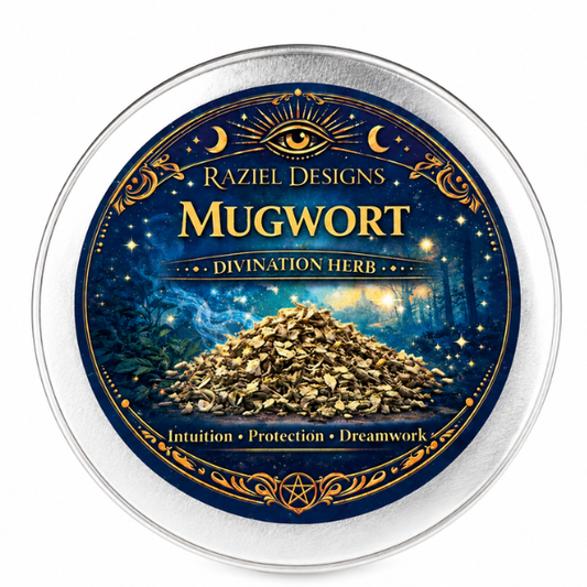 Mugwort Divination Herb Tin - Intuition, Protection & Dreamwork