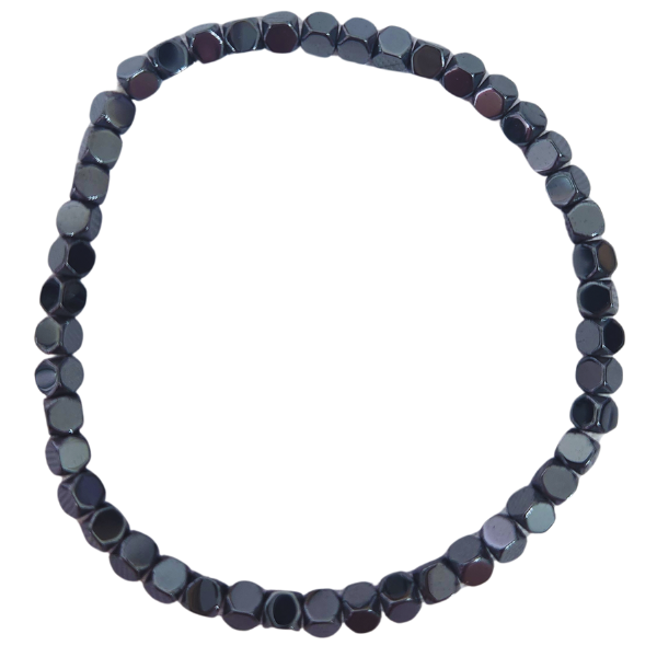 Mystic Shield Hematite Stack Bracelet