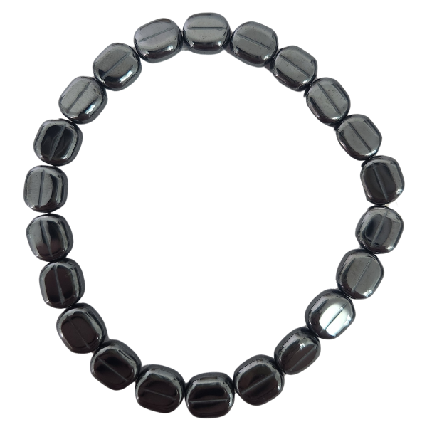 Mystic Shield Hematite Stack Bracelet