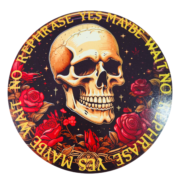 Mystical Skull and Roses Pendulum Board