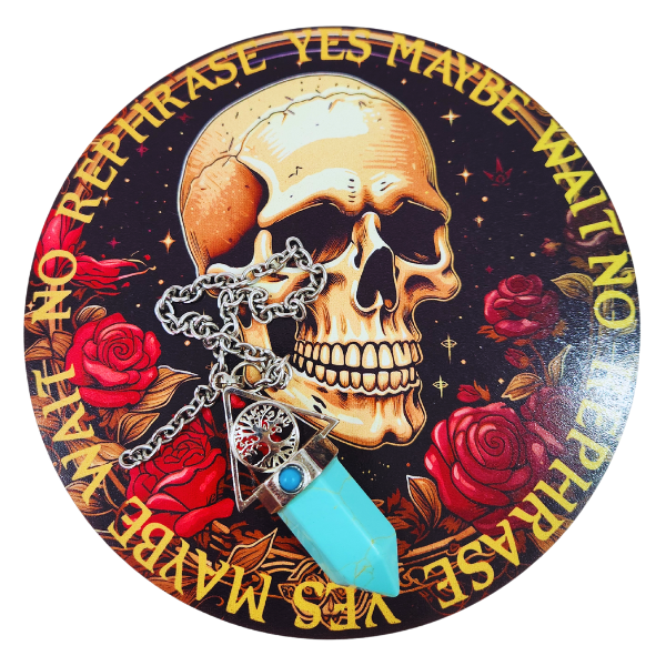 Mystical Skull and Roses Pendulum Board