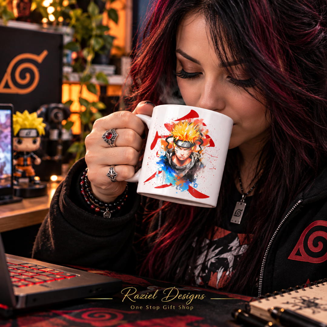 Naruto Themed Printed Coffee Cup