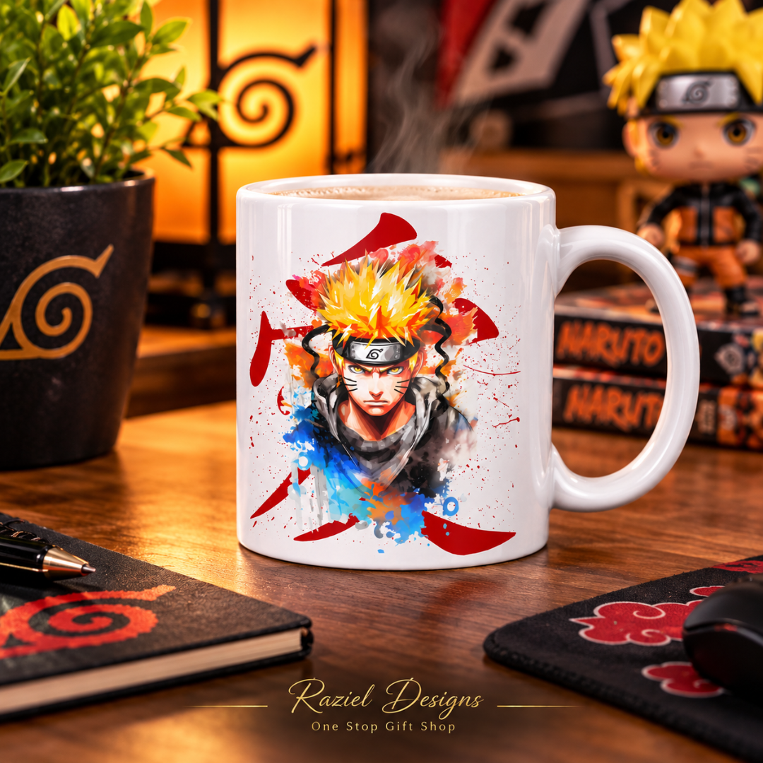 Naruto Themed Printed Coffee Cup
