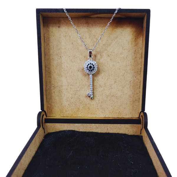 Mystic Key of Protection Evil Eye Necklace