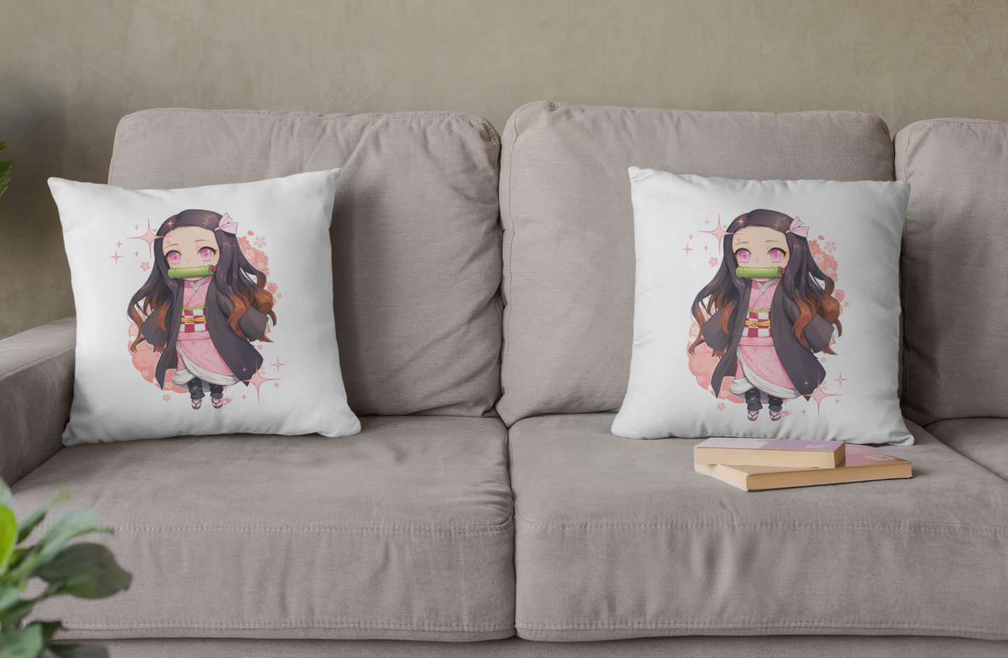 Nezuko Throw Pillow