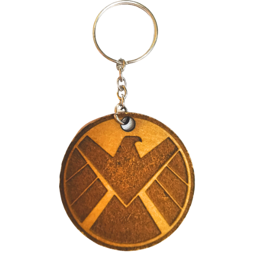 Nick Fury Logo Themed Keyring