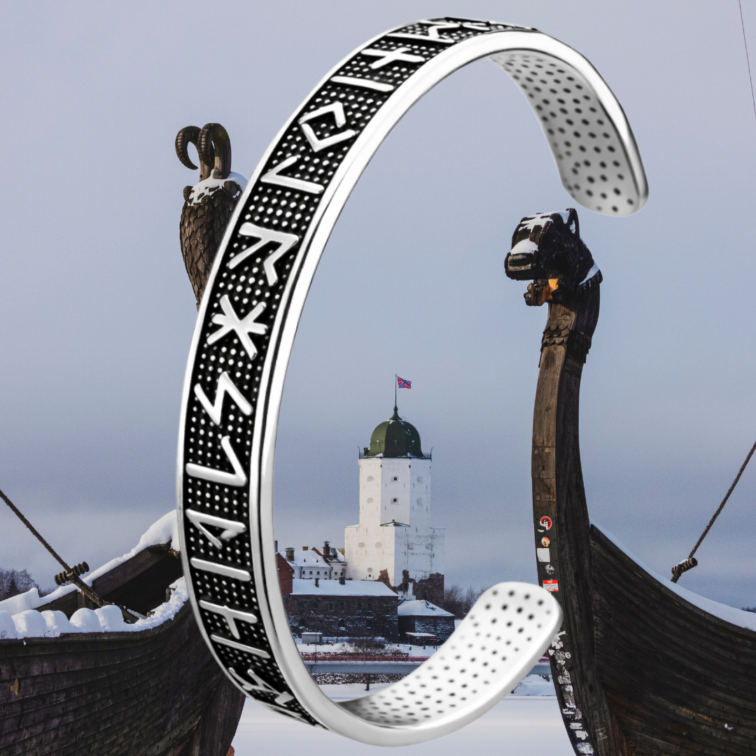 Nordic Rune Protection Bracelet