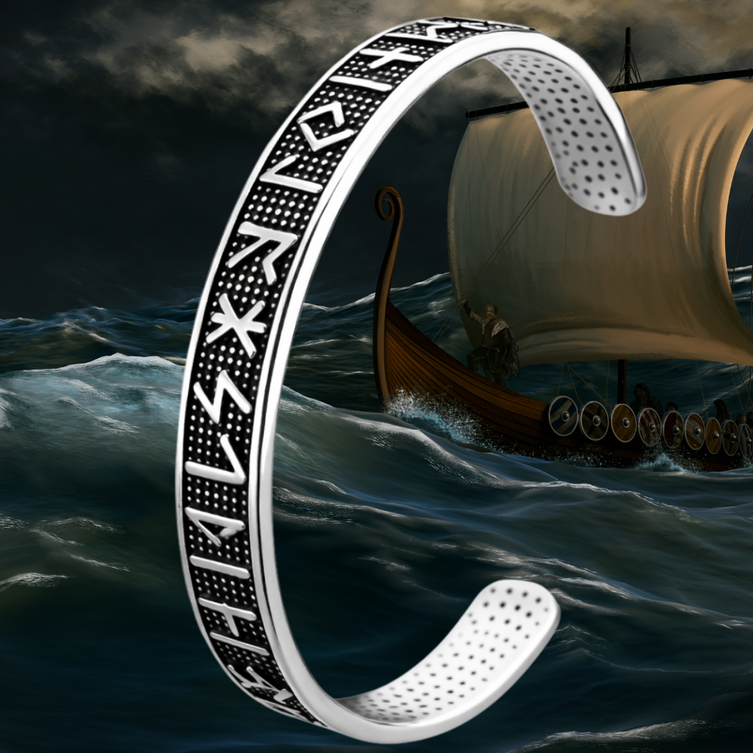 Nordic Rune Protection Bracelet