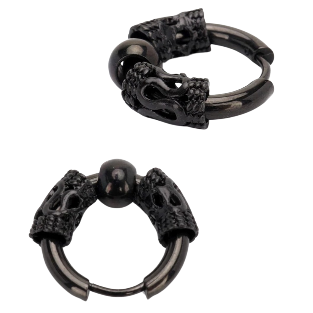 Obsidian Relic Earrings