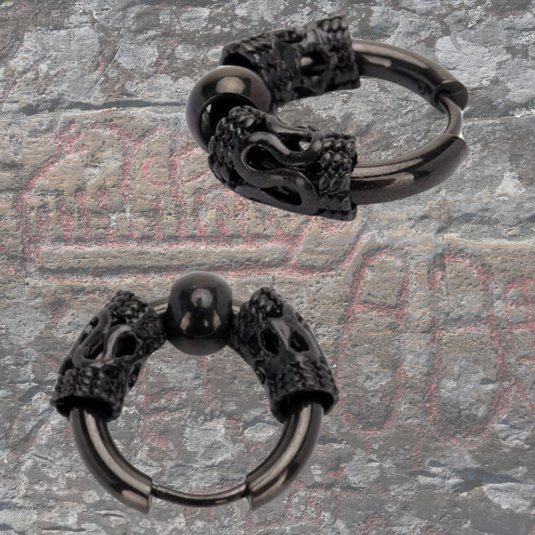 Obsidian Relic Earrings