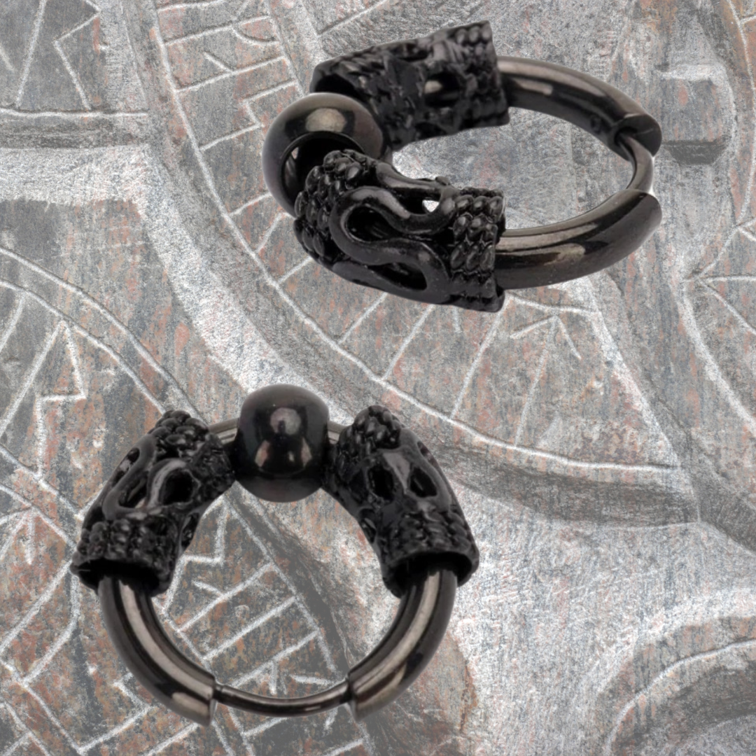 Obsidian Relic Earrings