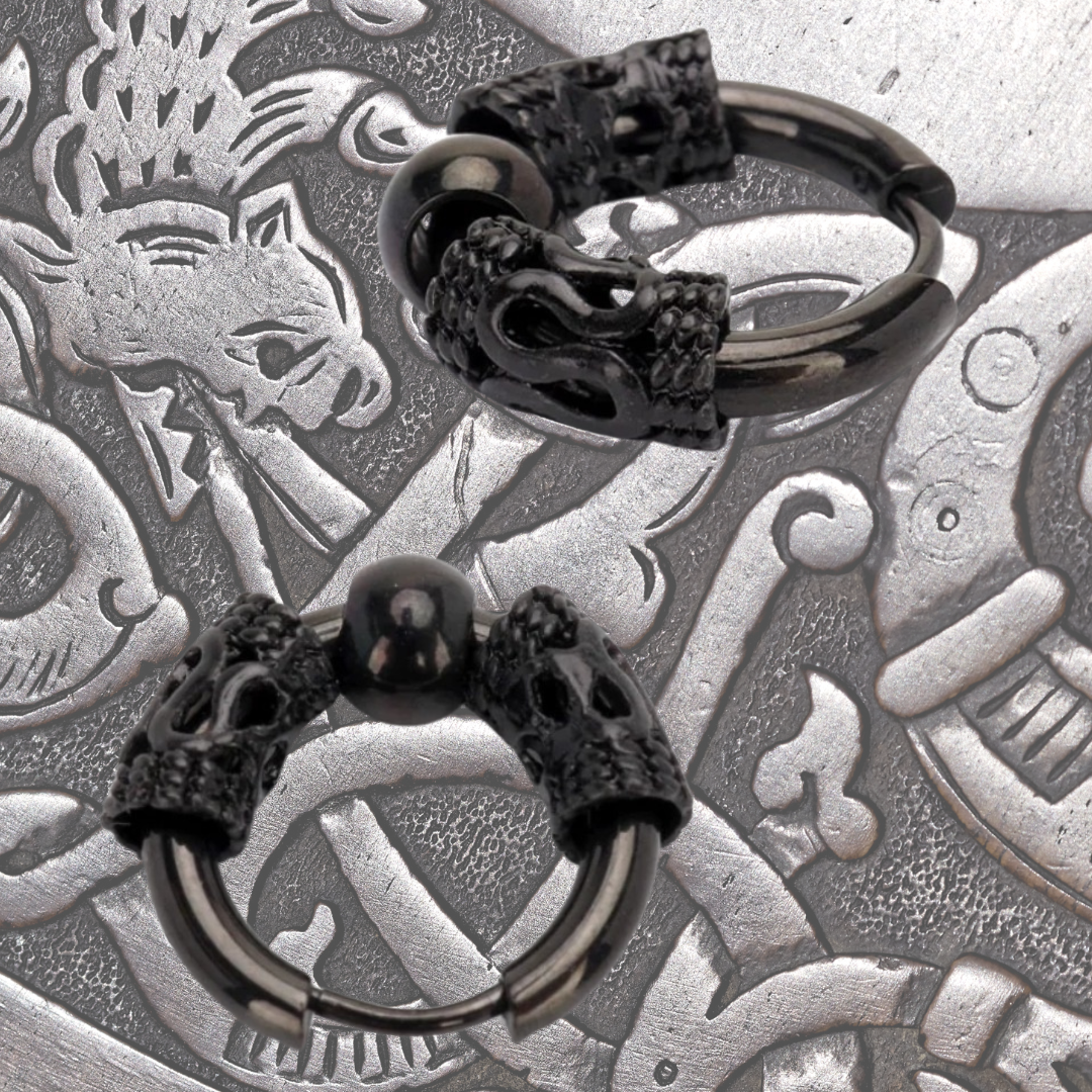 Obsidian Relic Earrings