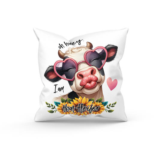 Oh Honey I am That Heifer Throw Pillow