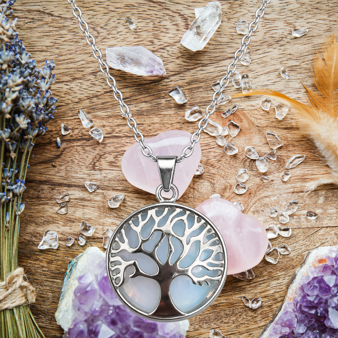 Opalite Tree of Life Necklace
