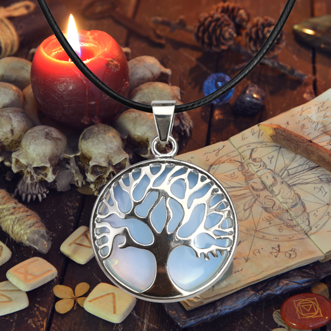 Opalite Tree of Life Necklace