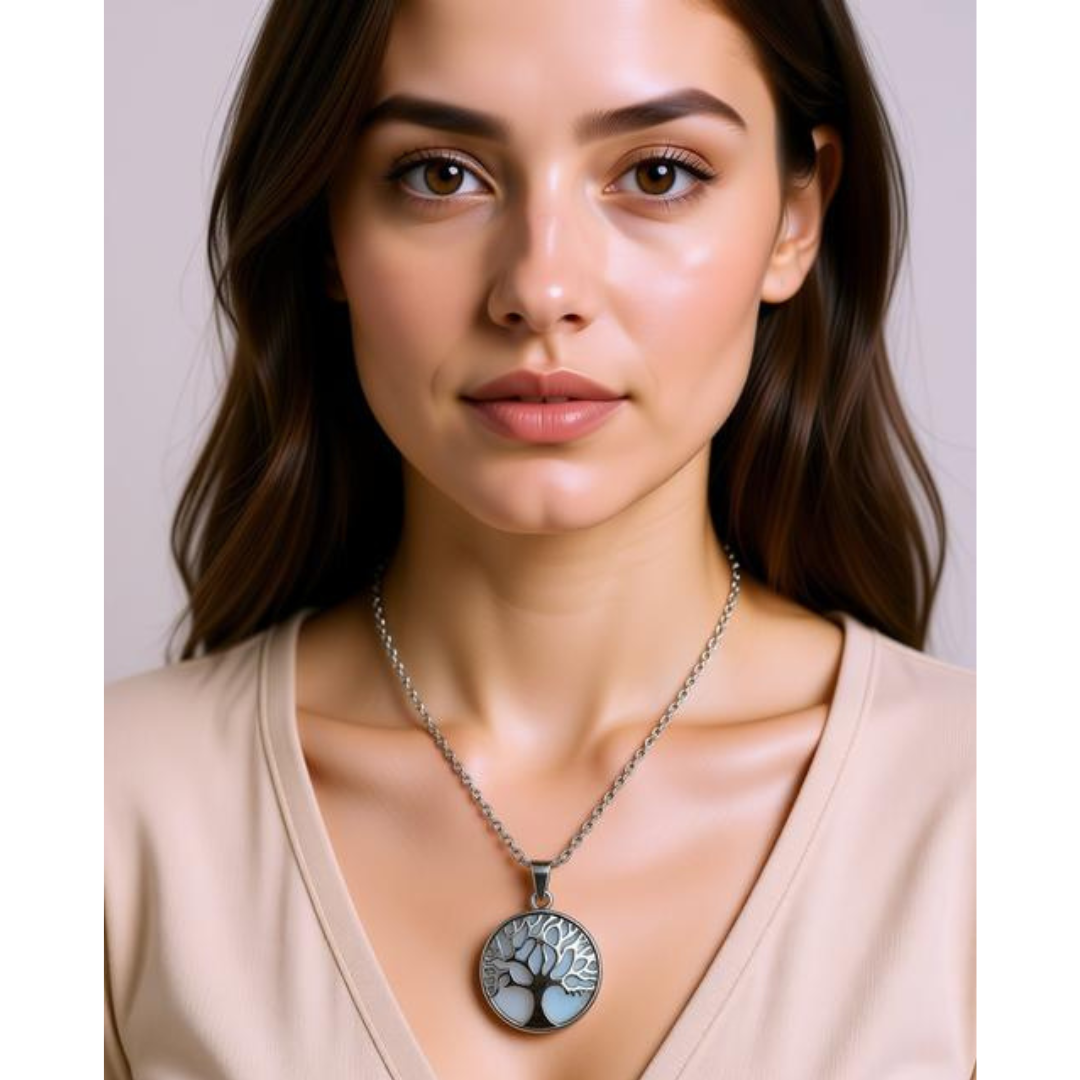 Opalite Tree of Life Necklace