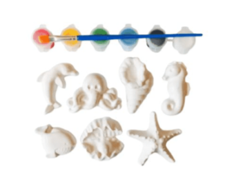 Paint Your Own Ocean Fridge Magnet Kit