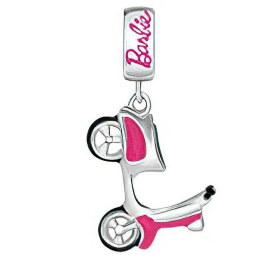 Pink Barbie Scooter Dangle Charm