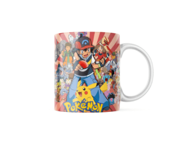 Pokemon Themed Printed Coffee Cup