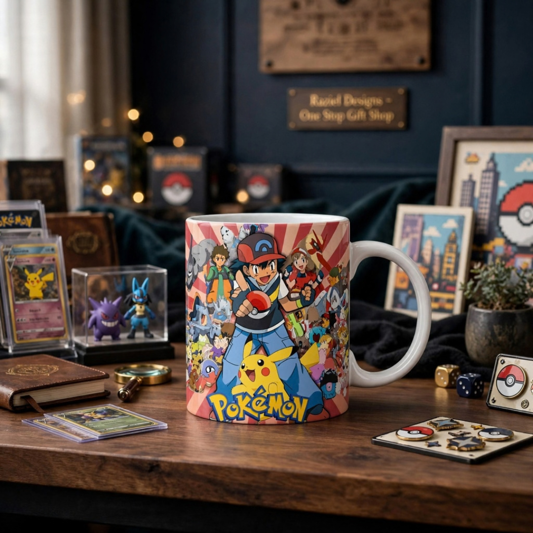 Pokemon Themed Printed Coffee Cup