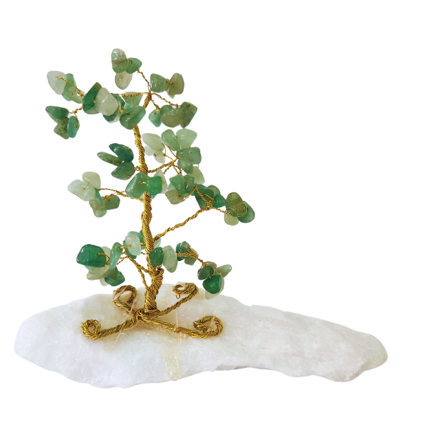 Prosperity's Path Green Aventurine Gem Tree