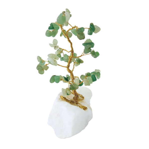 Prosperity's Path Green Aventurine Gem Tree