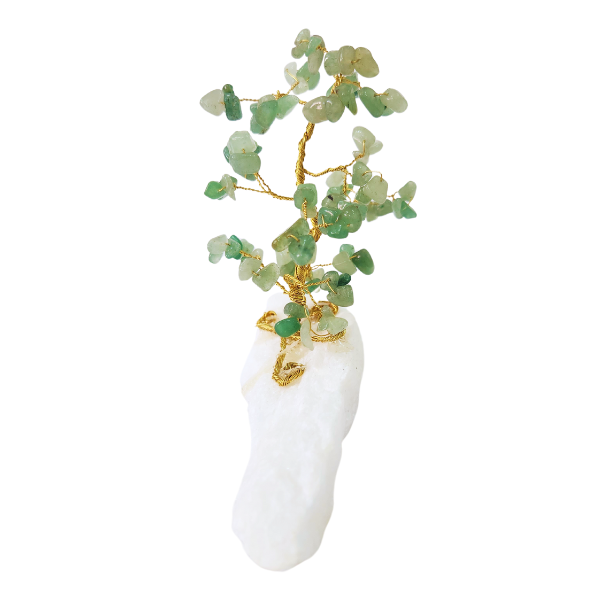 Prosperity's Path Green Aventurine Gem Tree