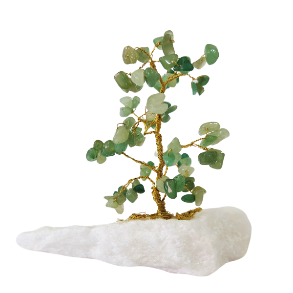 Prosperity's Path Green Aventurine Gem Tree