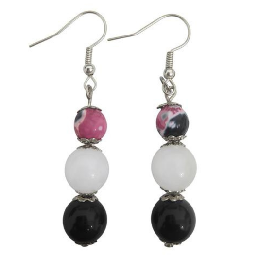 Protected Heart Dangle Earrings