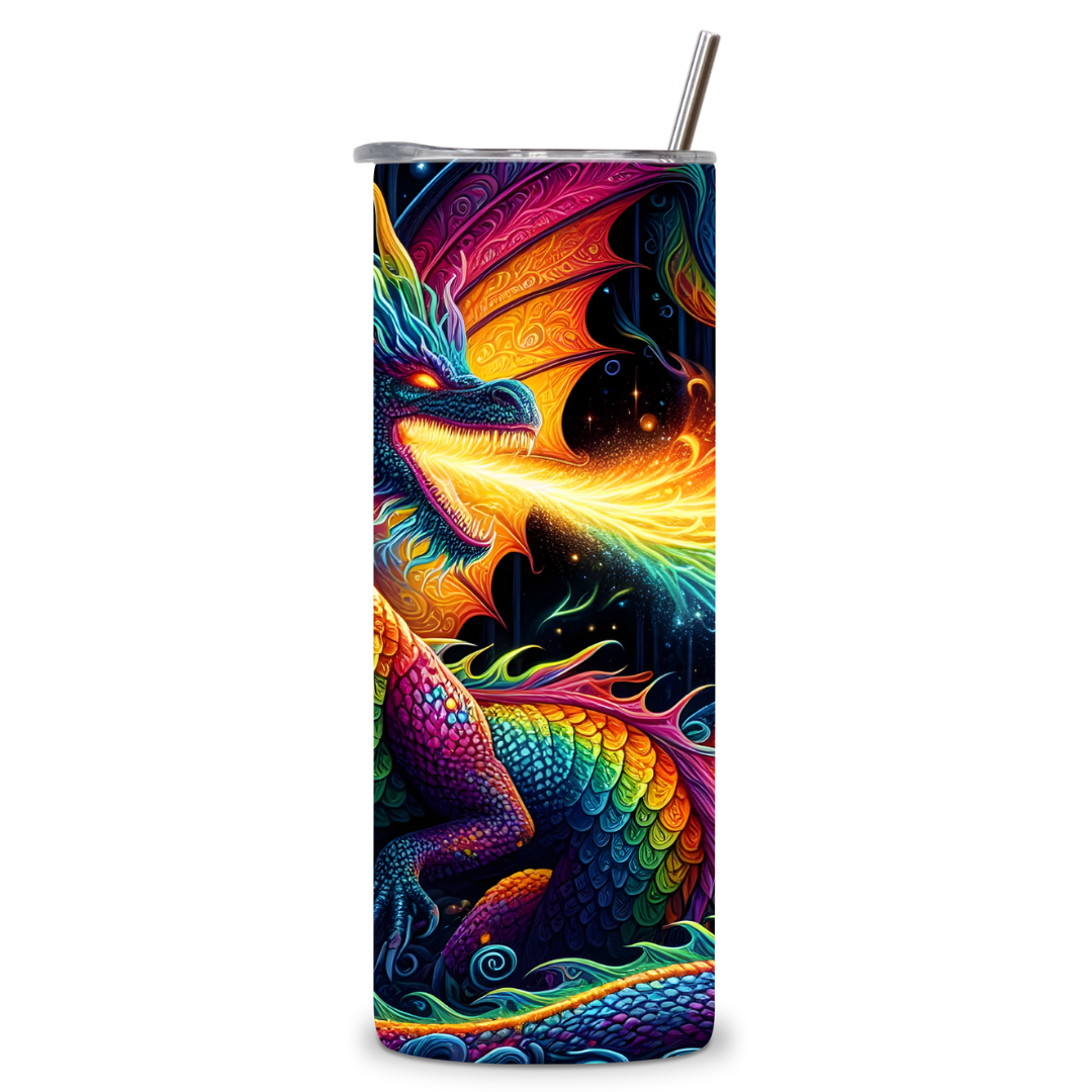 Rainbowflame Dragon Tumbler