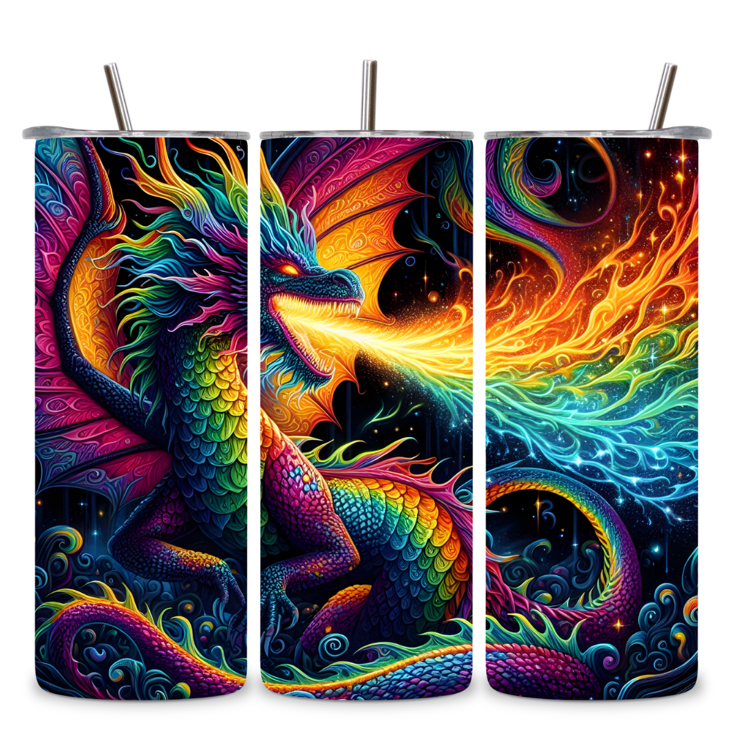 Rainbowflame Dragon Tumbler