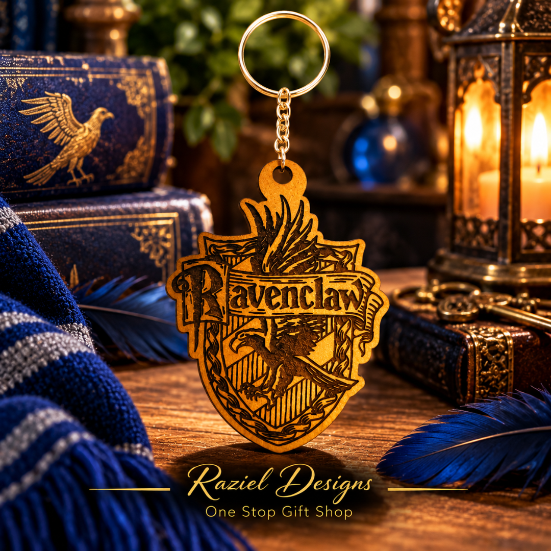 Ravenclaw House Themed Keyring