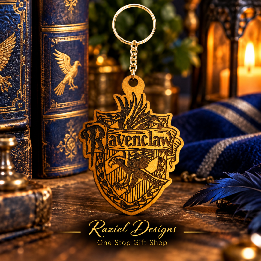 Ravenclaw House Themed Keyring