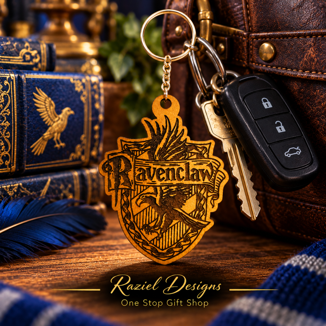 Ravenclaw House Themed Keyring