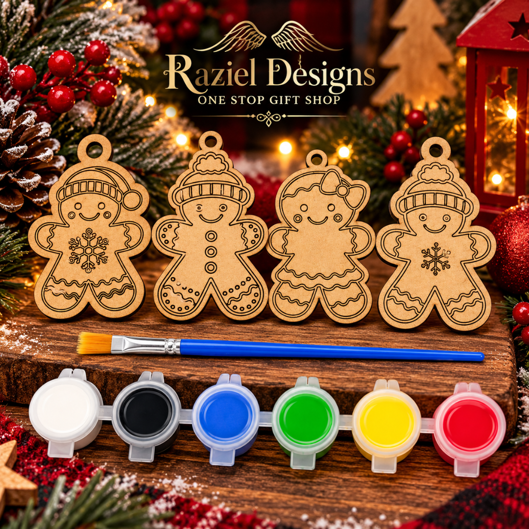 Christmas Gingerbread Ornament Painting Kit