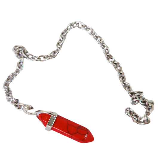 Red Howlite Pendulum