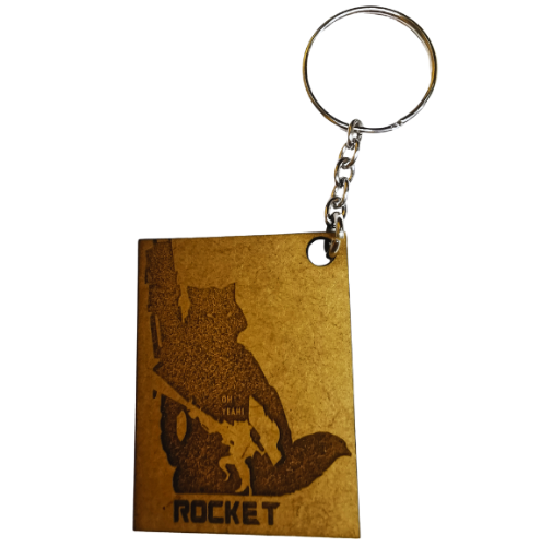 Rocket Marvel Themed Keyring