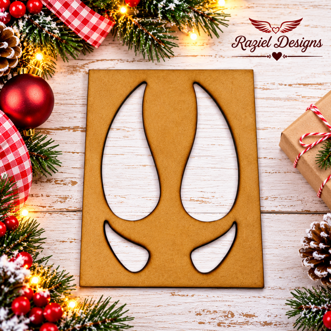Reindeer Hoof Stencil