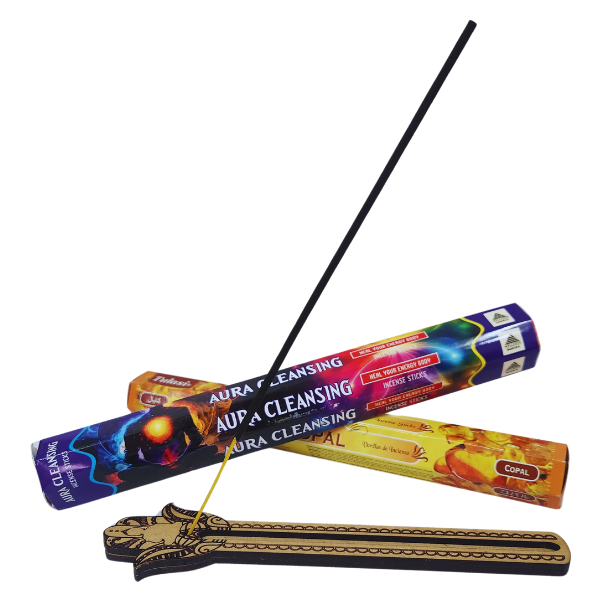 Sacred Buddha and Hamsa Hand Incense Holder