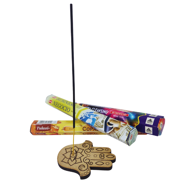 Sacred Hamsa Hand Incense Holder