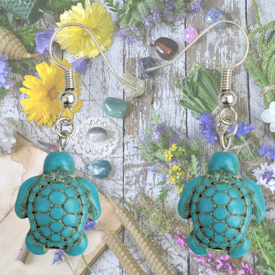 Sacred Journey Turtle Earrings